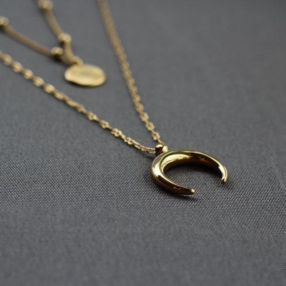 Necklace «AUTHENTICITY» / 100% stainless steel / gold version - Picture 8 of 9
